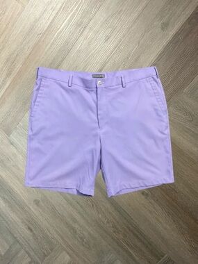 Peter‎ Millar Crown Sport Performance Golf Shorts Mens 38 Lavender Purple Tennis